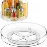 Famanu - Draaiplateau 27 en 23 cm 2 stuks koelkast keuken kruidenrek