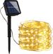 Orion Store Guirlande lumineuse solaire LED - 20m, 200 LED blanc chaud - Guirlande lumineuse d'extérieur solaire