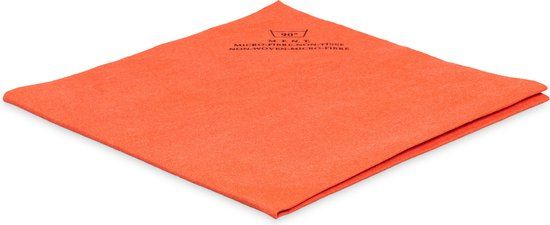 Non woven Microvezeldoek 40 x 38 cm rood 5 stuks