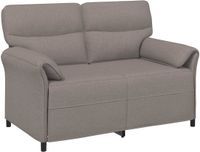vidaXL 2-Zits Sofa Taupe 138 x 83 x 95 cm