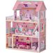 ROBUD Houten poppenhuis voor kinderen, poppenhuis speelgoedcadeau voor meisjes en jongens van 3, 4, 5 en 6 jaar