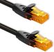 Qoltec Patchcord Kabel RJ45 UTP Cat6 30M Verguld Zwart