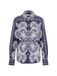 SEIDENSTICKER Blouse 'Schwarze Rose' marine / wit