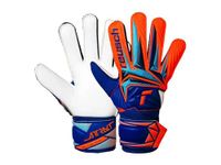 Reusch Kinder keepershandschoenen Attrakt Solid blu/shock orang Maat 5