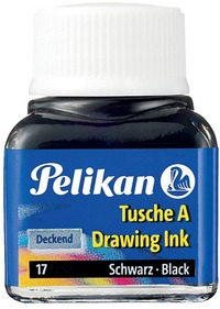 Pelikan Oost-Indische inkt zwart - Flesje 10 ml - 4012700201669
