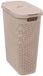 5five Smalle Wasmand met deksel Rotan - beige - gevlochten kunststof - 40 liter