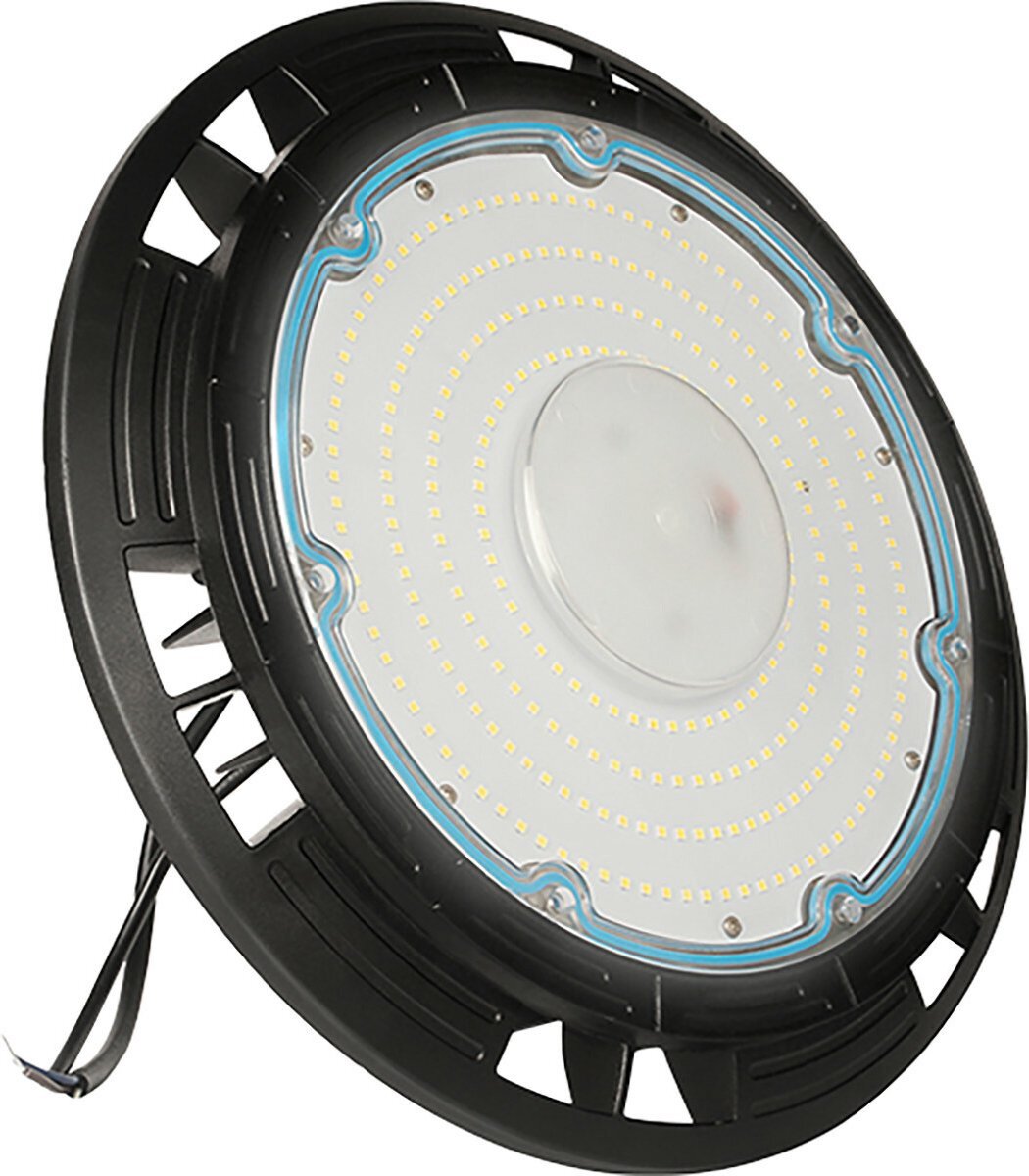 Qualu LED UFO High Bay Premium - Rimo Prem - 200W - High Lumen 150 LM/W - Magazijnverlichting - Dimbaar - Waterdicht IP65 - Helder/Koud Wit 6000K - Aluminium - Philips Driver