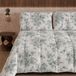 PETTI Artigiani Italiani Bedrukt winterdekbed 270 × 260 cm | Botanisch 03 Groen