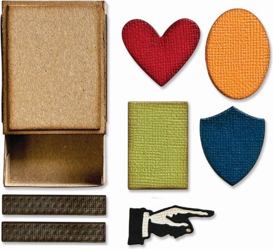 Sizzix • Tim Holtz Thinlits Die Set Vault Matchbox 10pcs