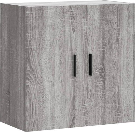 vidaXL Wandkast 60x31x60 cm bewerkt hout grijs sonoma eikenkleurig