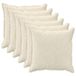 vidaXL - Kussensloop - 6 pcs - HOUTEN - Crèmekleurig - 65 x 65 cm