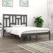 Maison Exclusive - Cadre de lit, gris, pin massif, 200 x 200 cm