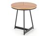 Table basse ronde aspect chêne 45cm