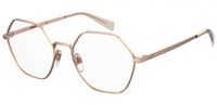 Levi's LV 1063 DDB Rose Gold Metal Round Glasses