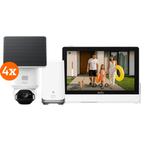 Eufy SoloCam E42 4-Pack + HomeBase 3 + Smart Display E10