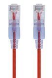 Monoprice SlimRun Cat6a U/UTP Netwerkkabel - 1,5 m - Rood