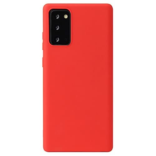 PUTCAR Ultradunne beschermhoes voor Samsung Galaxy Note 20, schokbestendig, krasbestendig, schokbestendig, elegant, zacht, dun, van glas, voor Samsung Galaxy Note 20, rood