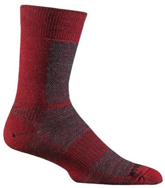 Wrightsock Merino Coolmesh Crew Rood Sportsokken 37.5-41