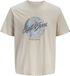 JACK&JONES Jongens T-shirt JJHONOLULU SHAPE TEE SS CREW NECK JNR Katoen Ronde hals Korte mouw Logo Regular Fit Moonbeam Maat 128