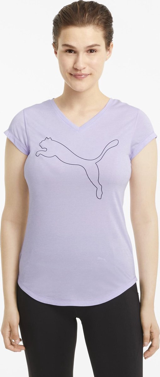 PUMA Train Favorite Heather Cat Sportshirt Dames - Maat M