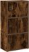 vidaXL Boekenkast - 40x24x77 cm - bewerkt hout - gerookt eikenkleurig