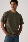 Levi's Red Tab Vintage T shirt - Homme - S - Marron / Grady Chevron Stripe Demitasse