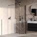 Brauer Oblivion - Inloopdouche - Helder Glas - 80 x 200 cm - incl. Glascoating - Mat Zwart