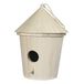 Rayher Vogelhuisje van hout, FSC-gecertificeerd, hoogte 16 cm, decoratief vogelhuisje met ophanging, houten decoratie om te schilderen en te decoreren, 62280000
