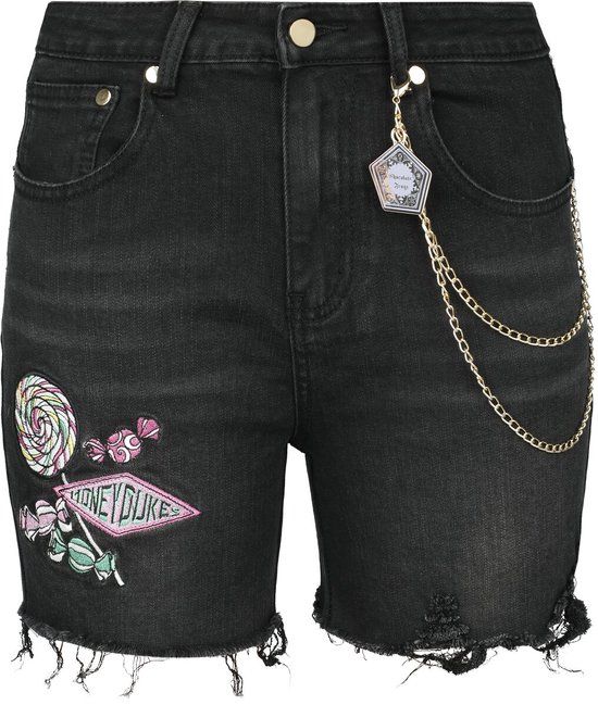 Harry Potter Honeydukes Dames Shorts - zwart denim - 27