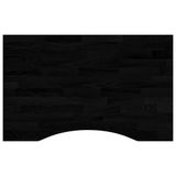 VidaXL Bureaublad rechthoekig 80x60x2,5 cm eikenhout donkerbruin
