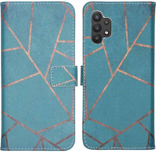 iMoshion Book Case for Samsung Galaxy A32 5G - Blue Graphic - with Card Holder