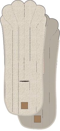 Elodie Cosy Cushion - Omkeerbaar inlegkussen buggy - Inlegkussen universeel - Inlegkussen Buggy - Inlegkussen wandelwagen - White Bouclé