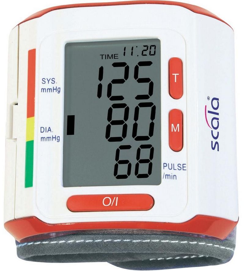 Scala SC 6400 Pols Automatische Bloeddrukmeter - Rood/Wit