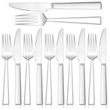 Solidchoice - Set de 12 couverts à steak pour 6 personnes avec manche carré