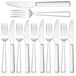 Solidchoice - Set de 12 couverts à steak pour 6 personnes avec manche carré