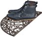 Merkloos Relaxdays deurmat gietijzer - rond - 2 x 60 x 31 cm - voor buiten - antislip - brons