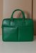 D'Arienzo Cartable 24 heures en Cuir Vert Clair serviette ordinateur double poche, Taille Unique, Couleur Vert