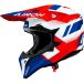 Airoh Wraaap Vision, casque de motocross, couleur : Rouge/Blanc/Bleu, taille : XXS