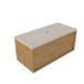 Saniclass Holz Frame Badkamermeubelset - 100x45x43cm - Travertine natuurstenen topblad - 1 kraangat - 1 lade - mat eiken natural (hout) SW1420769/SW1242430