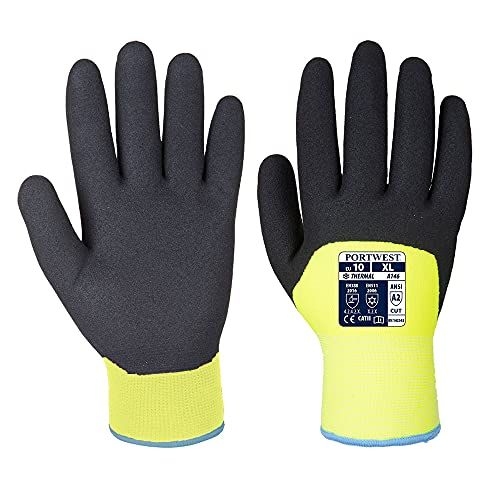 Portwest A146 Artic Winter Glove, Regular, Size 2XL, Yellow