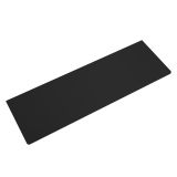 Saniclass Tops Topblad - 160x1.2x46cm - afgeronde hoeken - mat zwart SW1408684