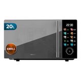 Cecotec Magnetron met grill Proclean 6130, zwart, 20 l, 700 W en grill met 800 W, 8 programma's, 10 vermogensniveaus, touchscreen-kleurendisplay, ontdooien, timer, draaiplateau 255 mm