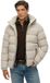 Superdry Microvezel Sport Puffer Jas Met Capuchon Heren Chateau Gray S