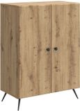vidaXL Dressoir Artisanaal eiken 66 x 34,5 x 90 cm Bewerkt hout