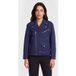 Moschino Maxi Biker In Wool-blend Cloth Blue Taille: 38