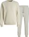 Jack & Jones Bradley Sweat Crew Set Heren Beige Polyester Joggingpak XL