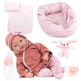 Bayer Design Reborn babypop, 38 cm, met babydraagzak
