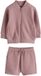 Next - Jongens - Set van jersey bomberjack en short - Roze