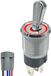 ProRide Interrupteur à bascule en métal 12-24V OFF-ON avec câble de connexion - Encastrement - 16mm - Indicateur LED Rouge