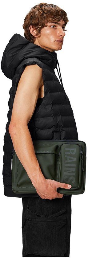 RAINS CUSTODIA TEXEL LAPTOP CASE 13"/14" W1 16660 RAINS GREEN